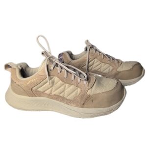 Merrell Alpine CF 62146 Women's Safety Work Shoe Suede/Textile Sand Tan Size9.5M